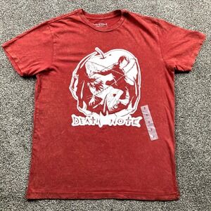 DEATH NOTE Shirt Adult Extra Large Anime Shonen‎ Manga Light Yagami Acid Wash